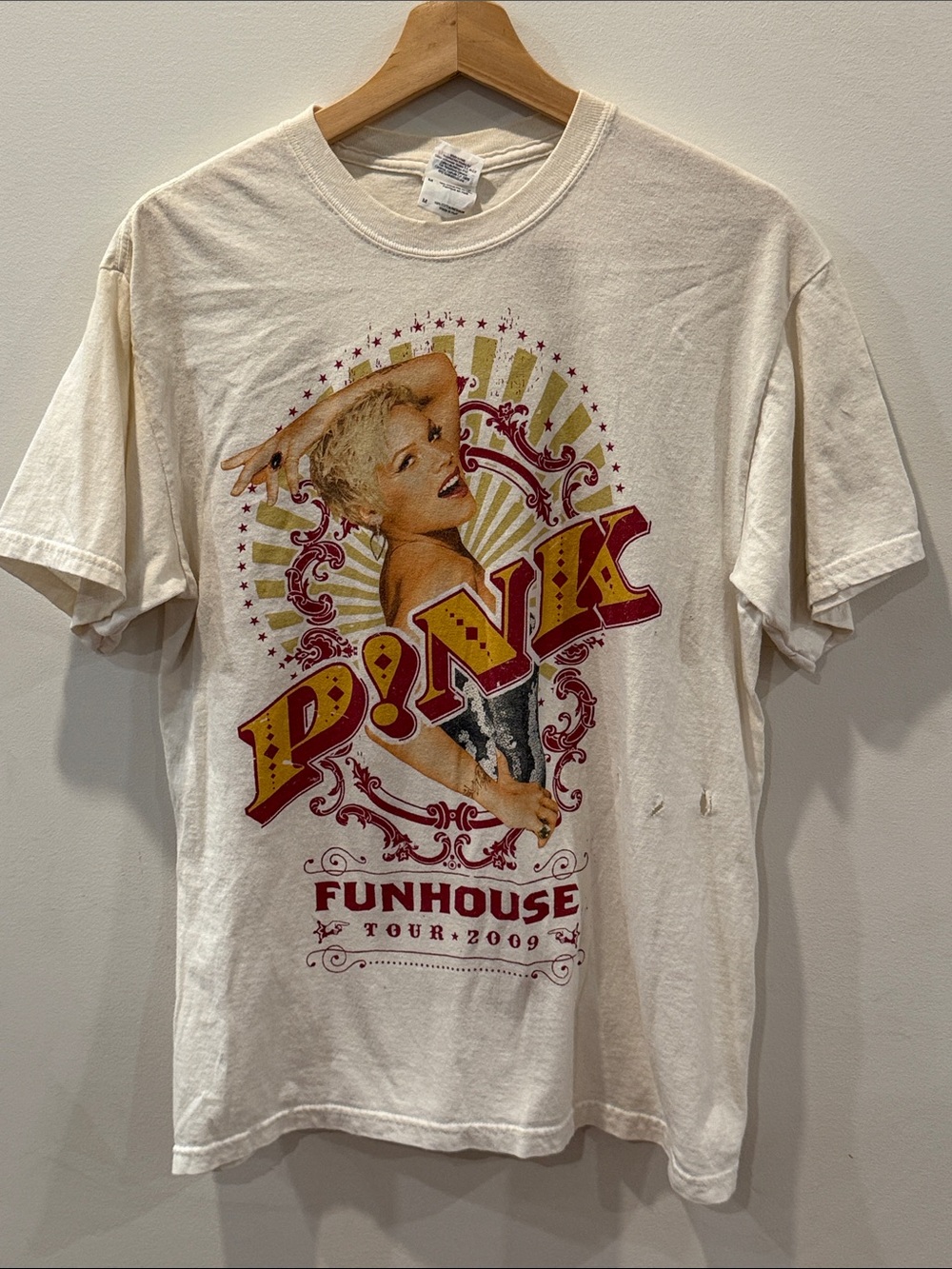 Y2k Pink Funhouse Tour 2009 Graphic Tshirt